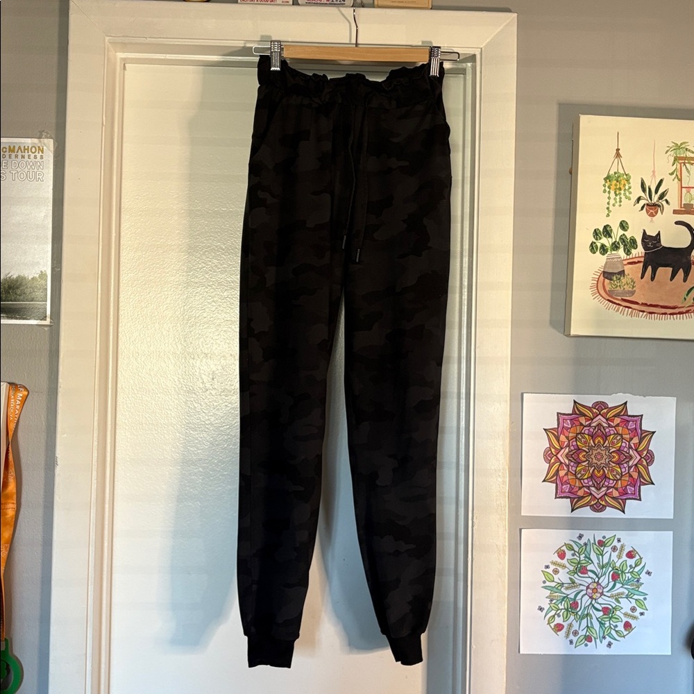 Black Camouflage Lululemon Jogger Pants